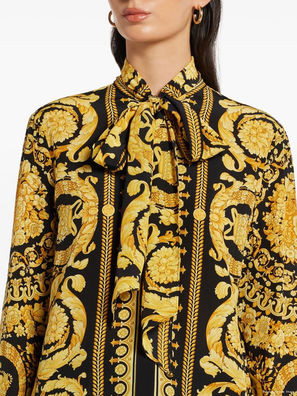 Affordable Barocco-print blouse Versace Women silk 0726